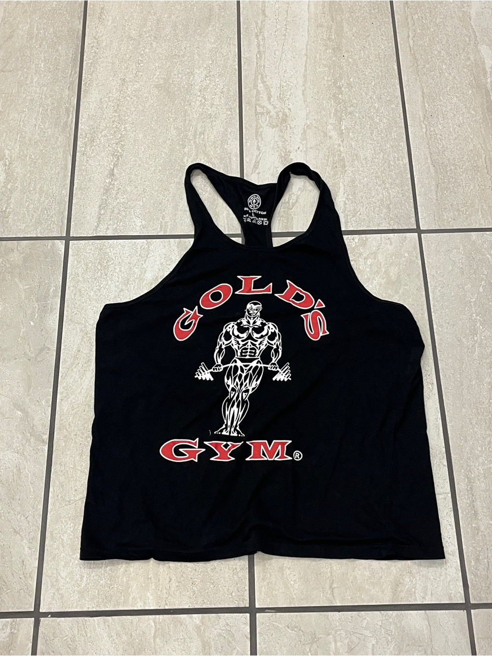Golds Gym Mens Stringer Shirt Tank Top Size Large Activewear Bodybuilding